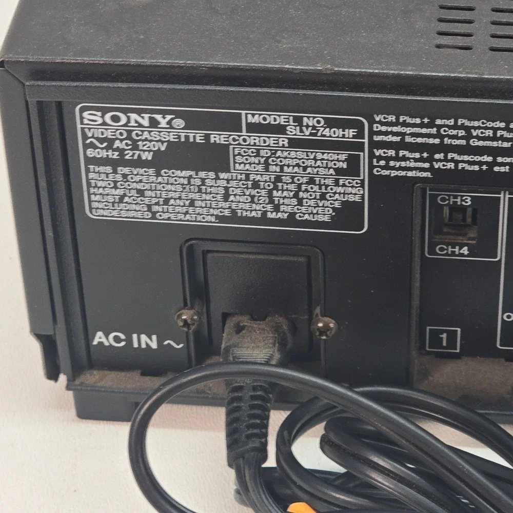 Sony vcr vhs